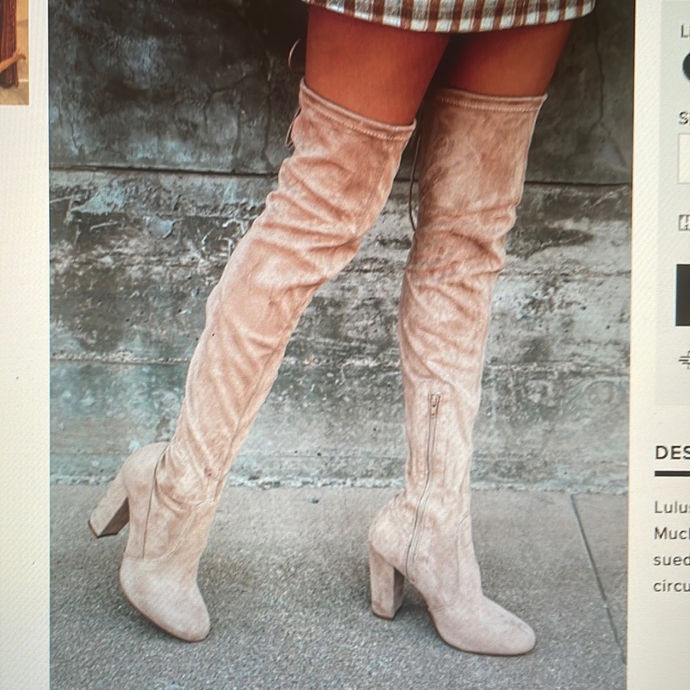 Lulu’s over the knee boot